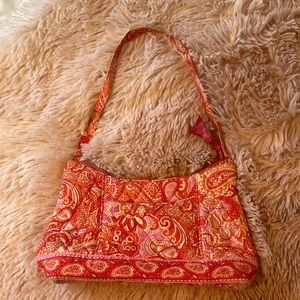 Vera Bradley Orange and Pink Paisley Bag